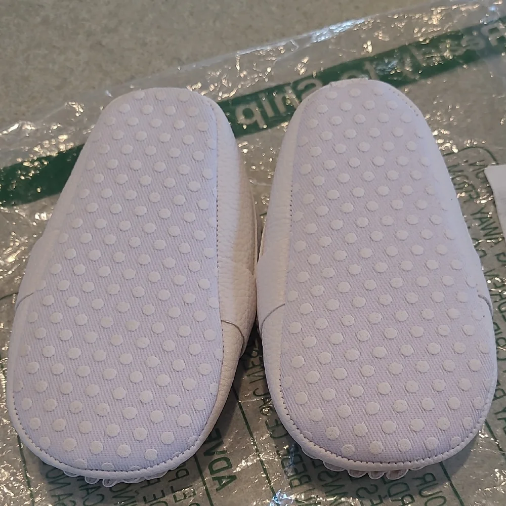 White Baby Loafers